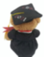 Miniatura: Oso de graduación bordado personalizado.
