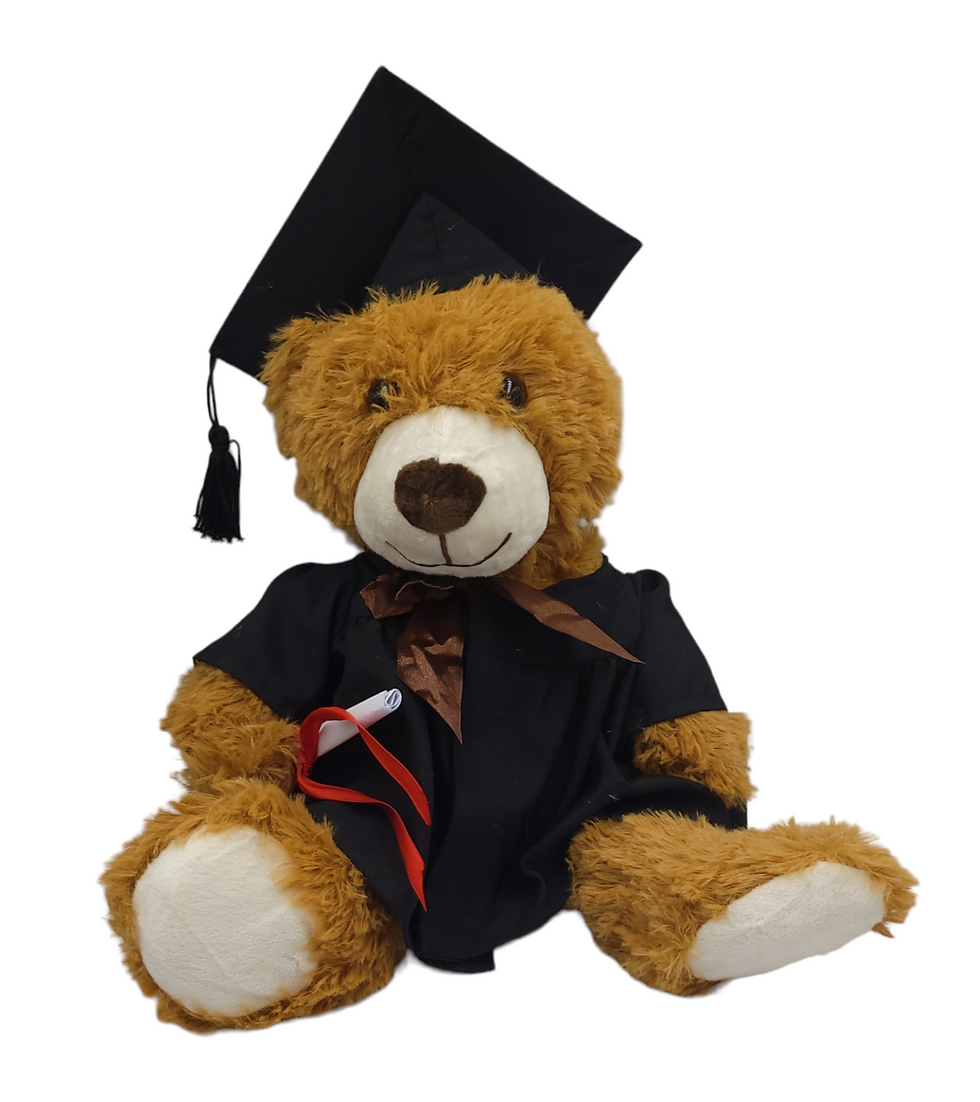 Thumbnail:  Personalized Graduation Bear – Embroidered Gown & Glitter Cap | Keepsake Gift