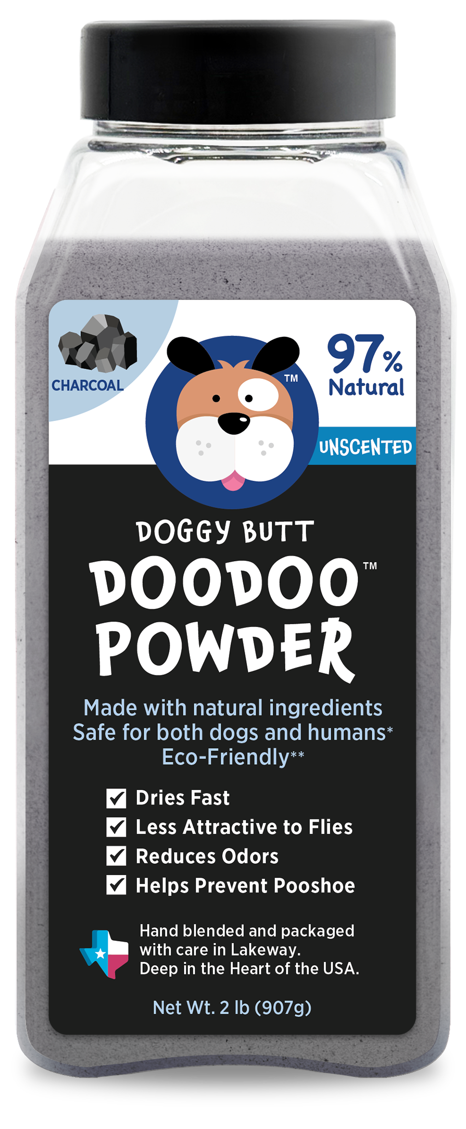 DoggyButt DooDoo Powder-Charcoal