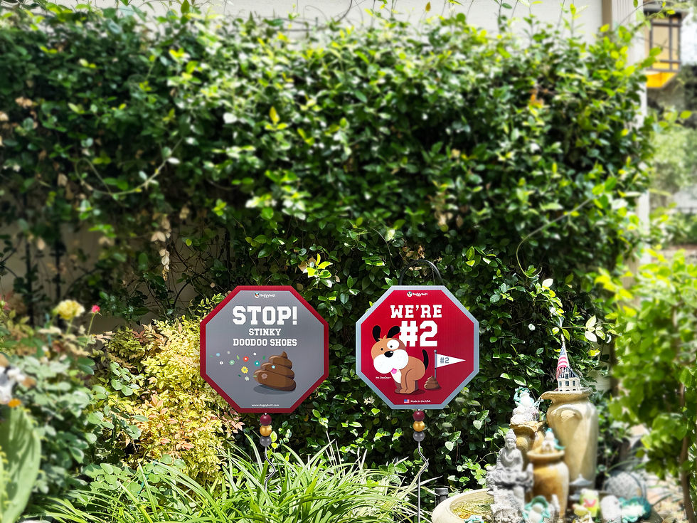 Thumbnail: DooDoo Signs & PooPoo Pennants - Crimson & Capstone Gray