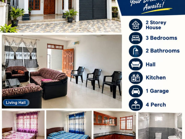 Two Storey House For Sale in Wattala Mabola