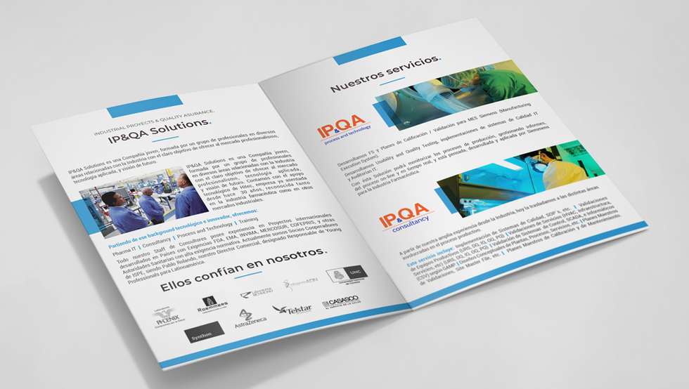 Diseño de tríptico. Brochure design