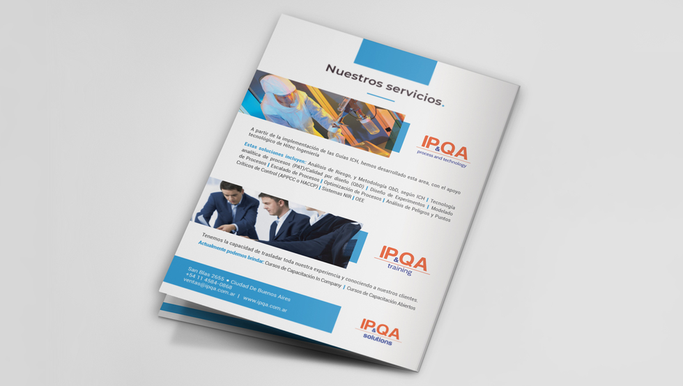 Diseño de tríptico. Brochure design