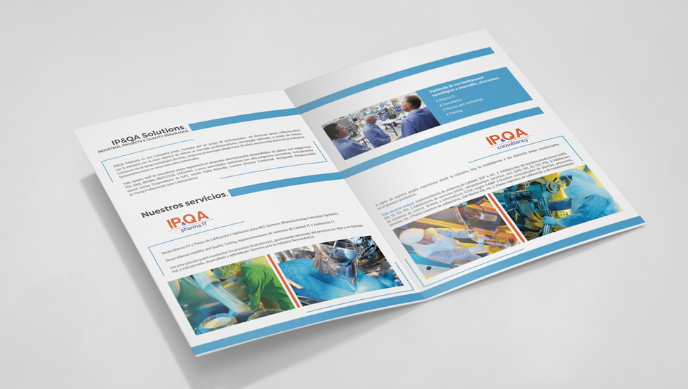 Diseño de tríptico. Brochure design