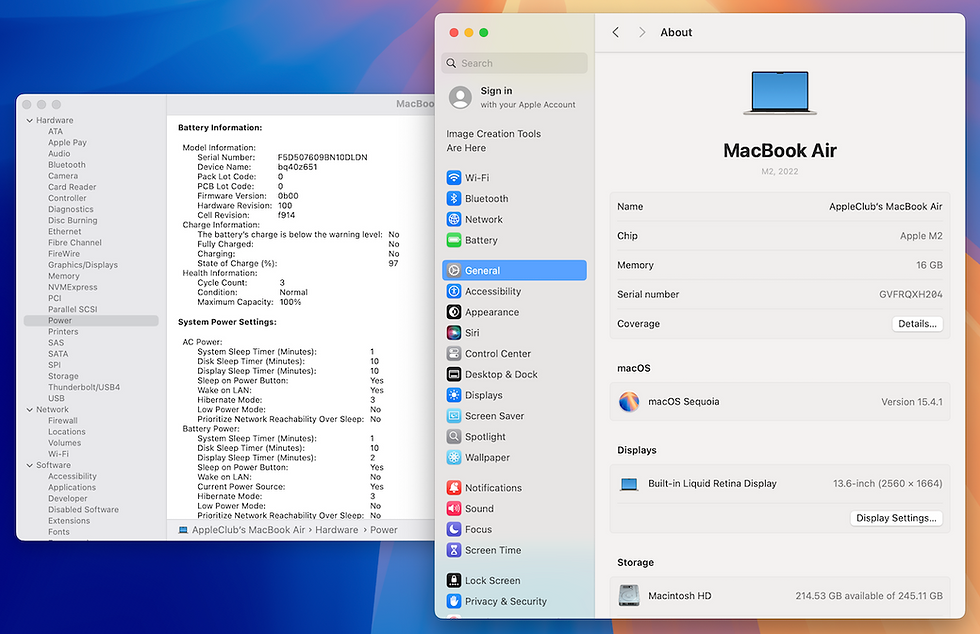 Thumbnail: MacBook Air M2 RAM 16GB ประกันศูนย์ Like NEW!! รหัสสินค้า : 2205