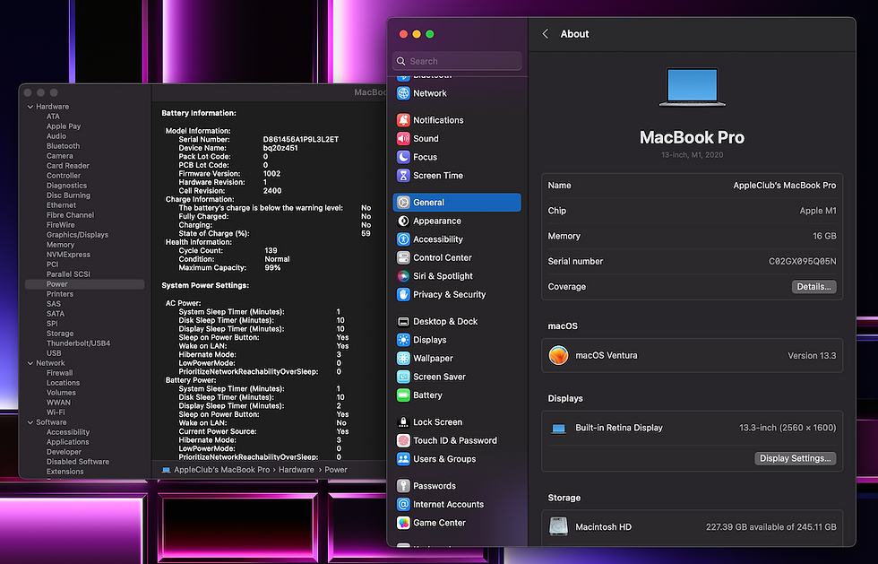 Thumbnail: ขาย MacBook Pro M1 13" RAM 16GB. CTO/BTO Like NEW!! รหัสสินค้า : 1004