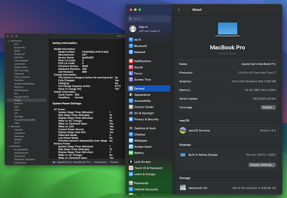 Thumbnail: MacBook Pro 16" Touch Bar Core i7 2.6 GHz. 2019 รหัสสินค้า : 0607