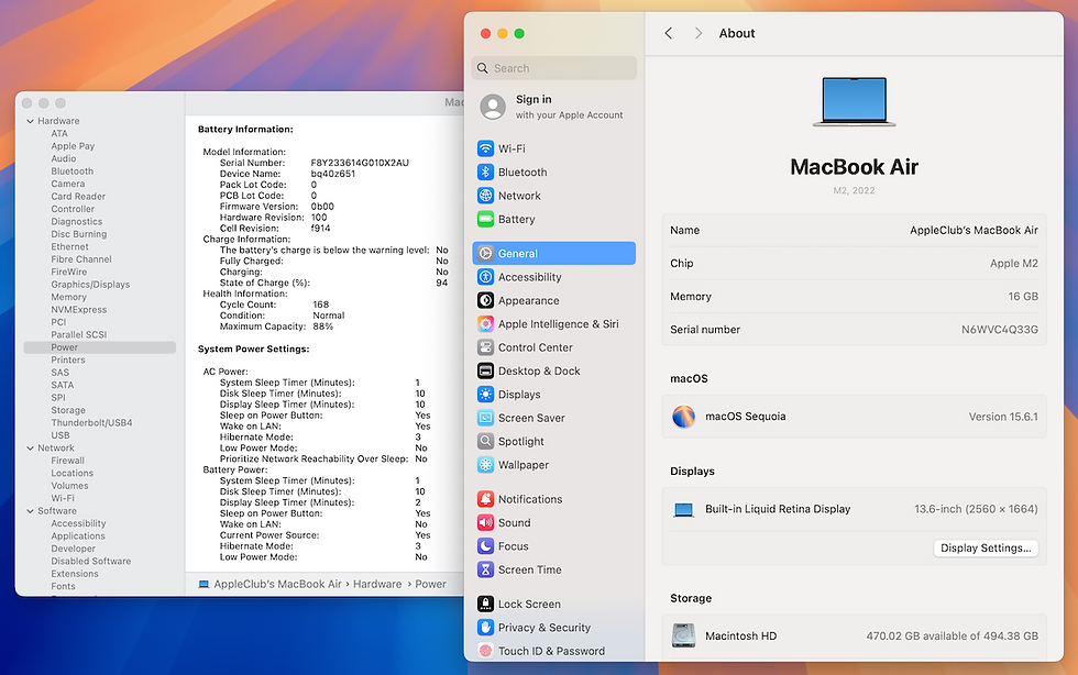 Thumbnail: MacBook Air 13-inch M2 RAM 16GB SSD 512GB Like NEW! รหัสสินค้า : 0110