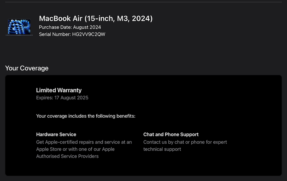 Thumbnail: MacBook Air 15-inch M3 RAM 16GB SSD 512GB 2024 Like NEW รหัสสินค้า : 3705