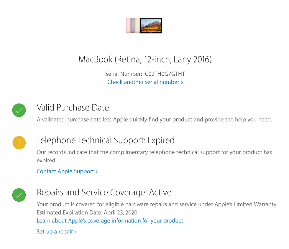 ภาพขนาดย่อ: ขาย MacBook Retina 12-inch 1.1 GHz. Intel Core M3 2016 รหัสสินค้า : 0203