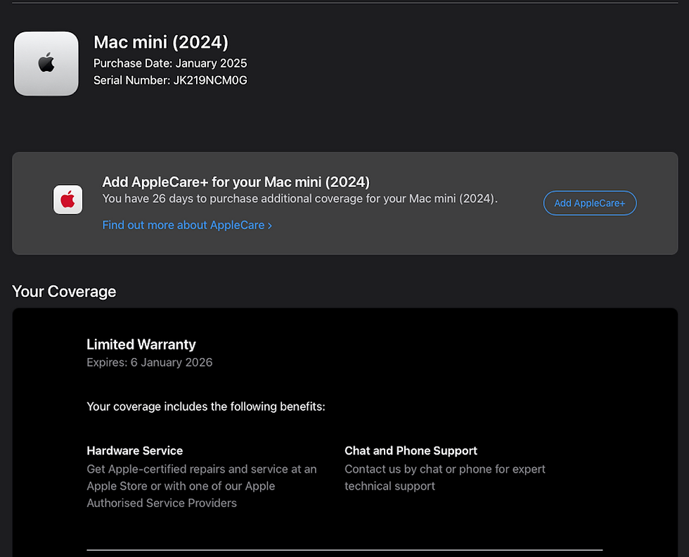 Thumbnail: Mac Mini M4 RAM 24GB. SSD 512GB. 2024 รหัสสินค้า : 1402