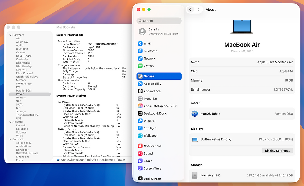Thumbnail: MacBook Air 13-inch M4 ประกันศูนย์ Like NEW!! รหัสสินค้า : 4009