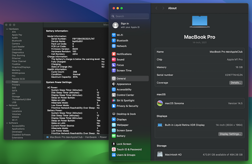 Thumbnail: MacBook Pro 14-inch M1 Pro 2021 รหัสสินค้า : 2107