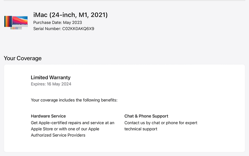 Thumbnail: iMac 24" M1 RAM 16GB. SSD 1TB.  2021 CTO/BTO Like NEW!! รหัสสินค้า : 2012