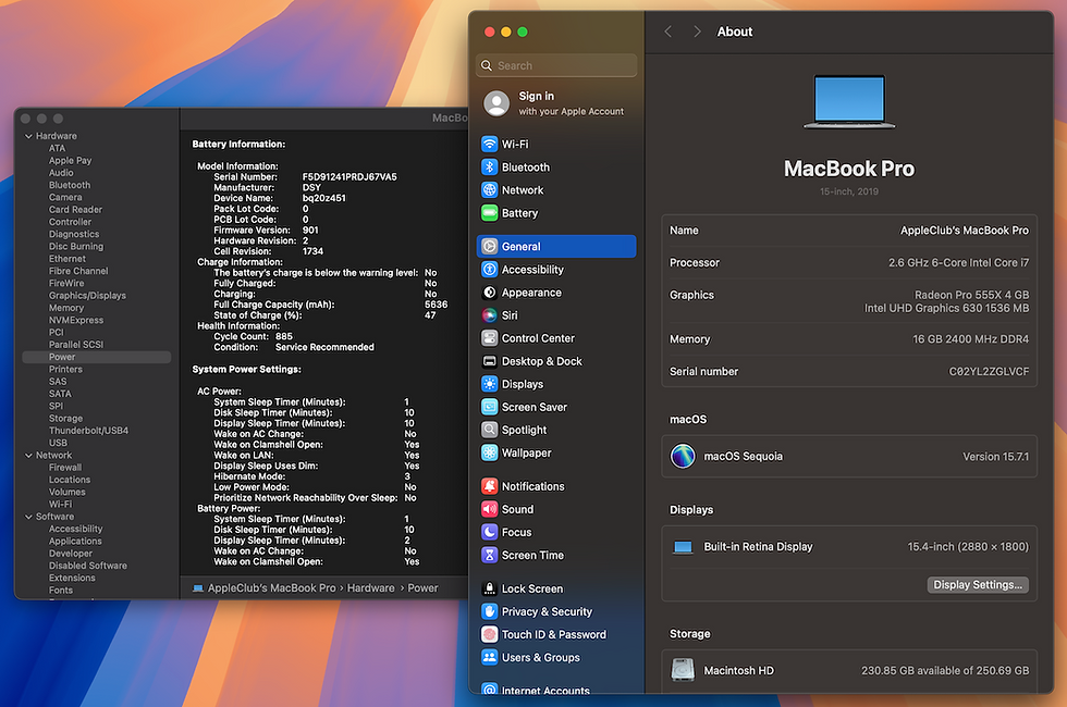 Thumbnail: MacBook Pro 15-inch i7 2.6 GHz. 6-Core 2019 รหัสสินค้า : 0211