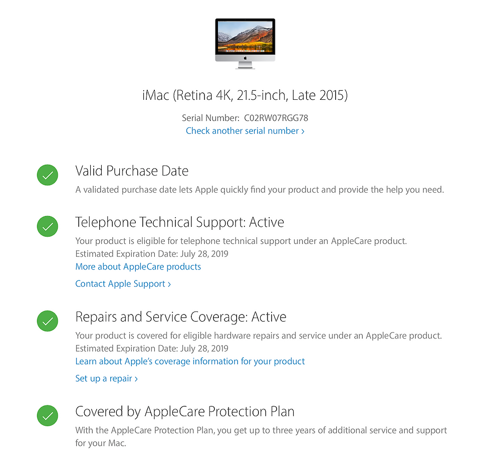 ภาพขนาดย่อ: ขาย iMac 21.5-inch Late2015 Retina 4K TOP Model รหัสสินค้า : 1801