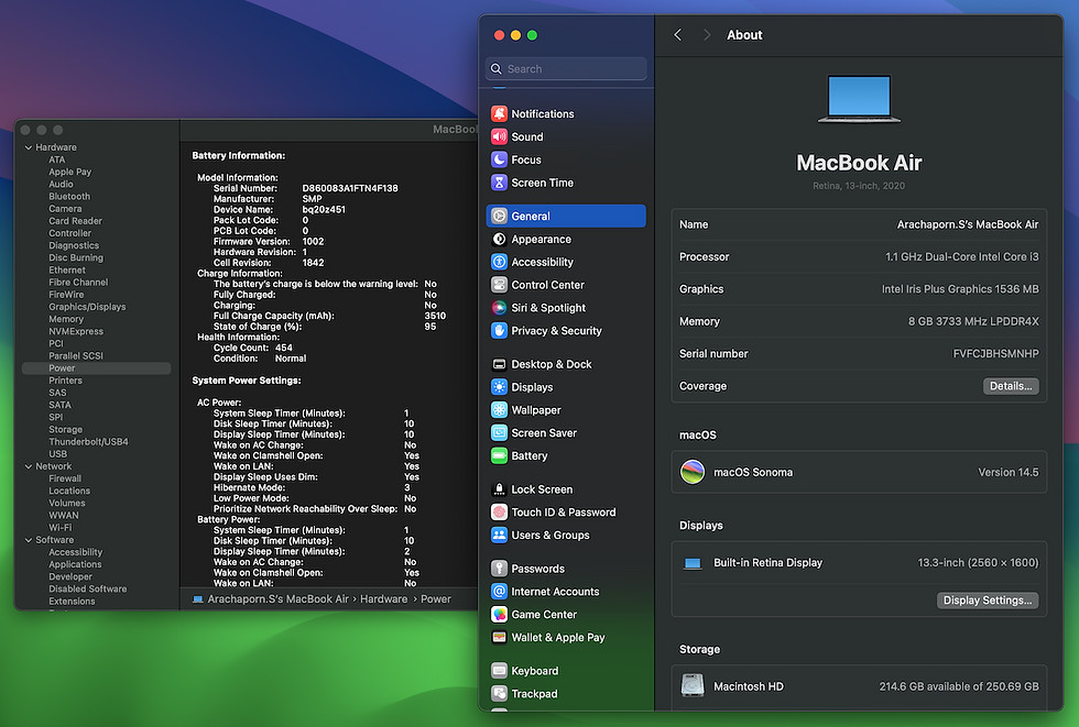 Thumbnail: MacBook Air 2020 Core i3 1.1 GHz. Like NEW!! รหัสสินค้า : 1003