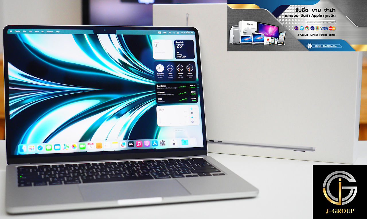 ขาย MacBook Air M2 2022 Like NEW!! รหัสสินค้า : 0504