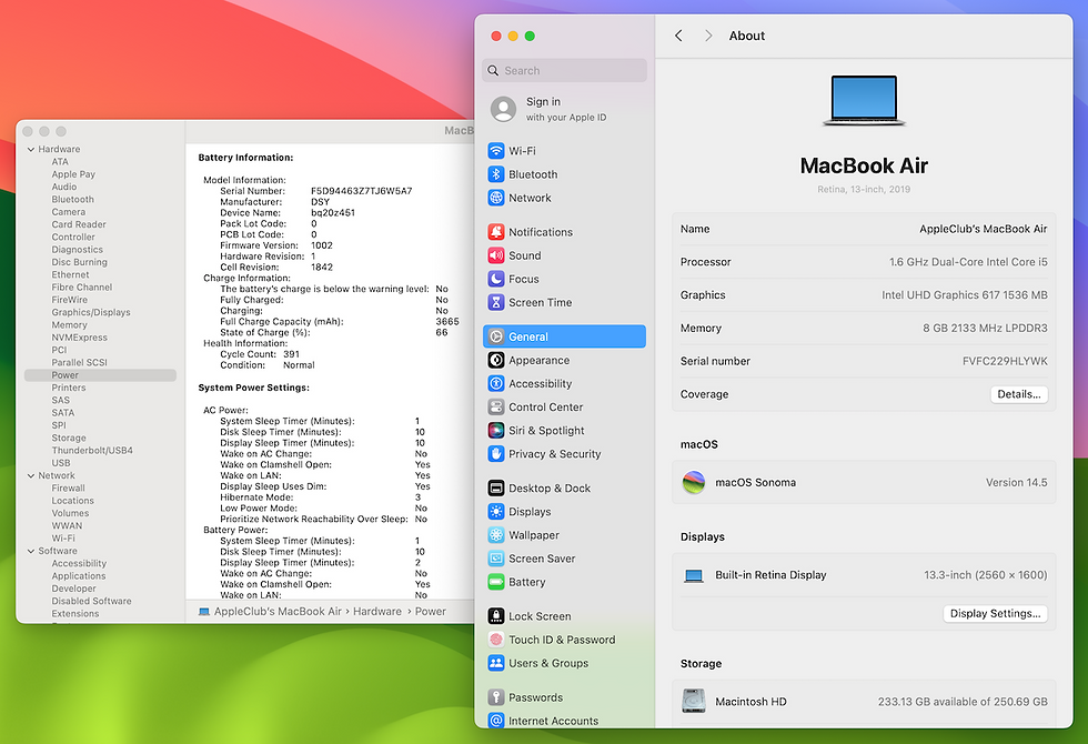 Thumbnail: MacBook Air Retina 13" Core i5 1.6 GHz. SSD 256GB 2019 รหัสสินค้า : 0808