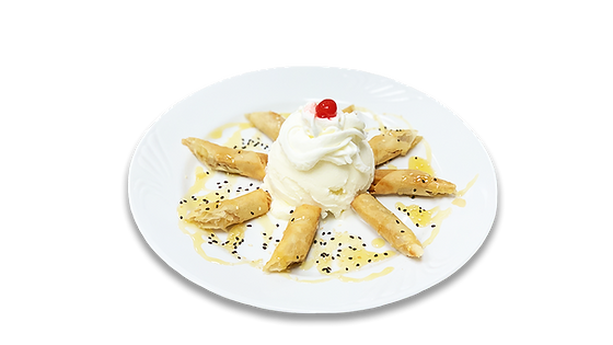 FRIED BANANA WITH ICE-CREAM