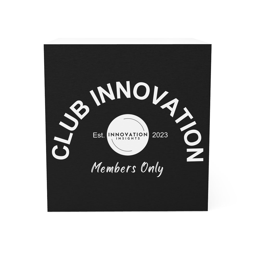 Club Innovation Collection Note Cube with Logo - Black