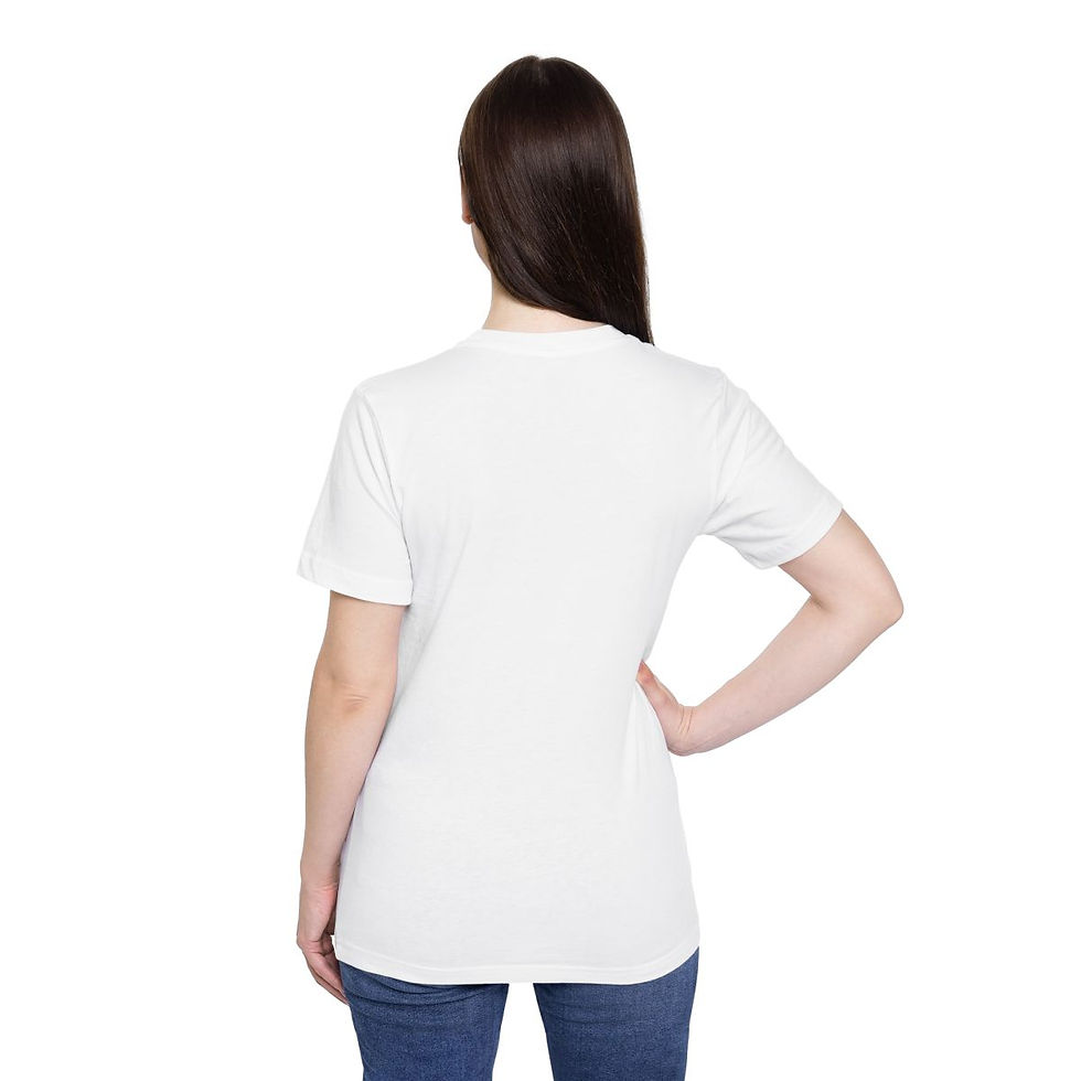 Classic Logo Unisex Short-Sleeve Bella Canvas Jersey T-Shirt in White