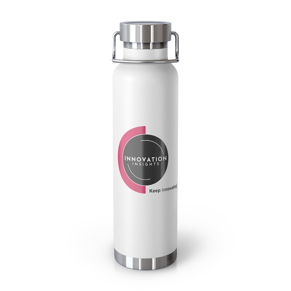 Keep Innovating Copper Vacuum Insulated Bottle in White, 22oz