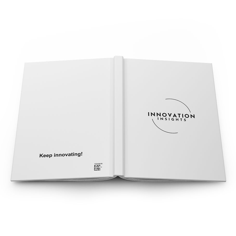 Classic Logo Hardcover Lined Matte Journal - White