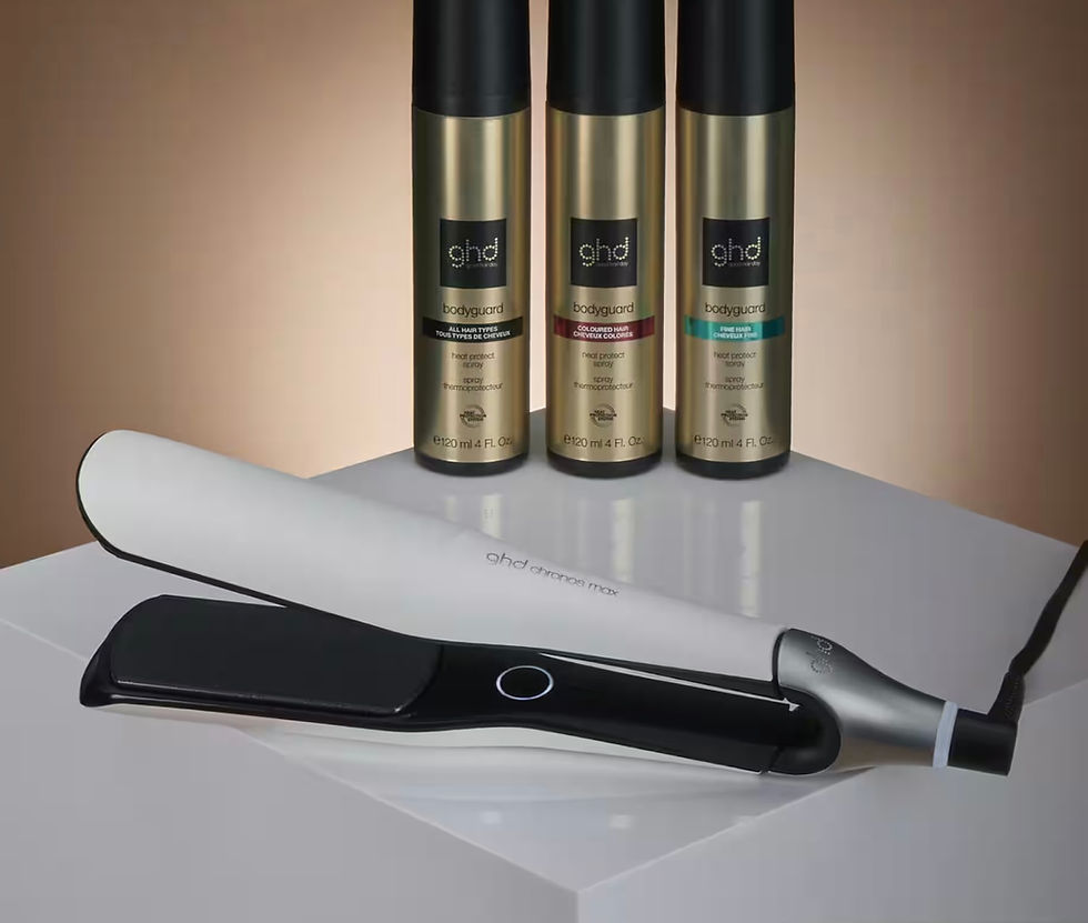 Thumbnail: NEW GHD CHRONOS MAX BEST WIDE PLATE HAIR STRAIGHTENER (43MM PLATE) WHITE