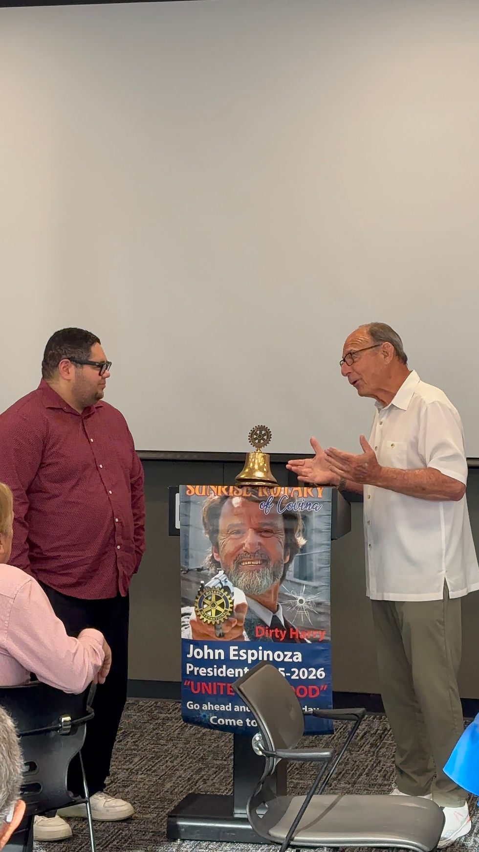 Greg Marquez inducted as our newest Rotarian!