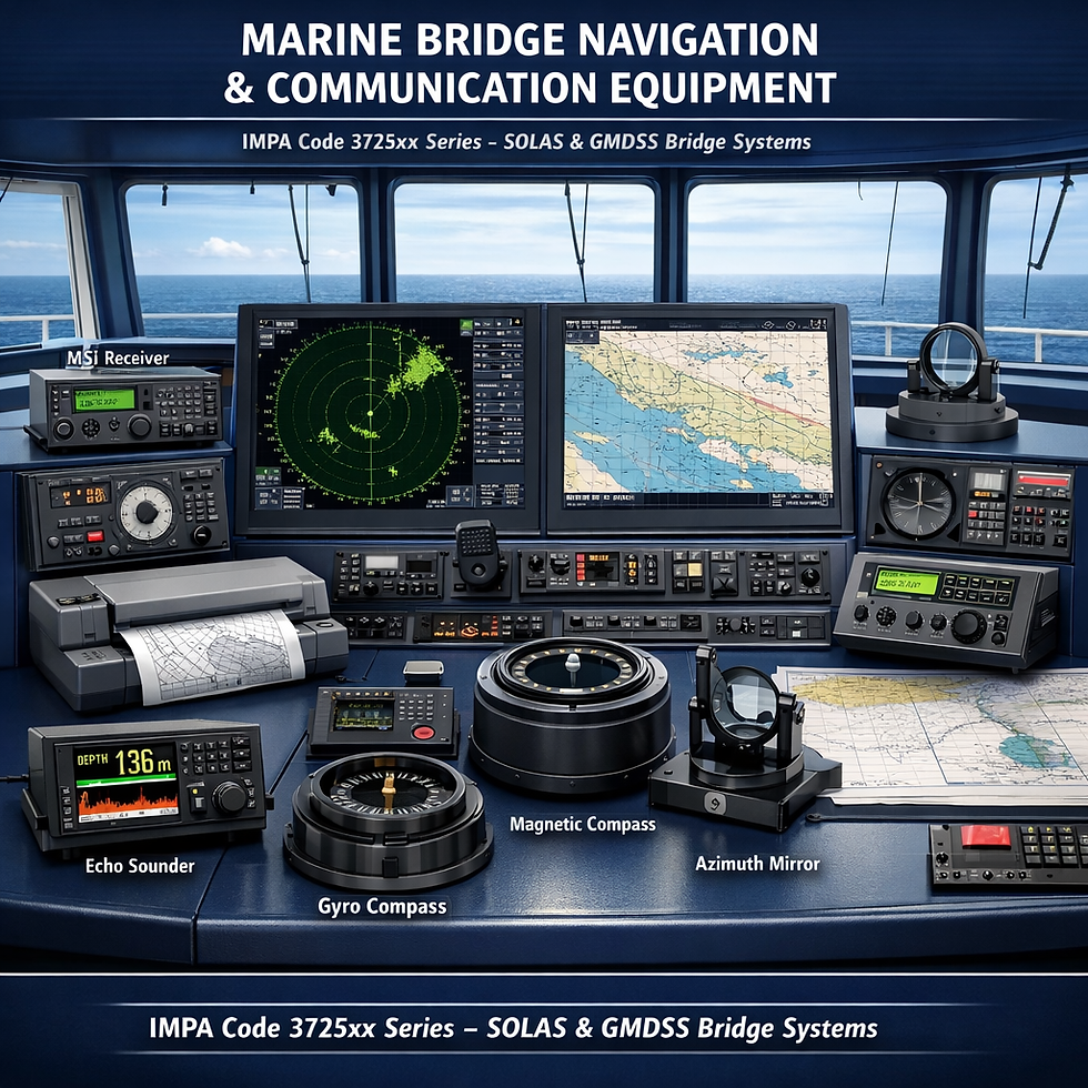 IMPA 372581 weather facsimile receiver marine supplier India, Marine direction finding apparatus IMPA 372576 India, Automatic
