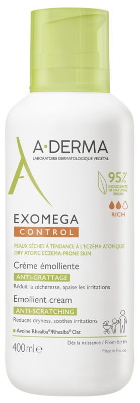 A-DERMA Exomega Control Crema Emoliente Anti-Rascado 400 ml