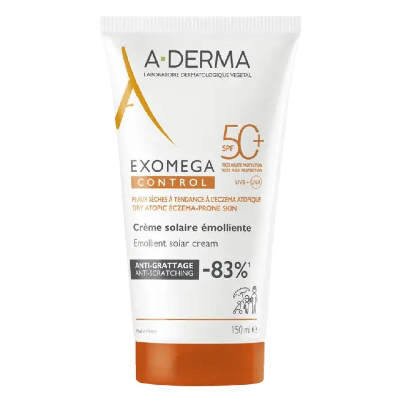 A-Derma Exomega Control Protector solar SPF50+ 150 ml