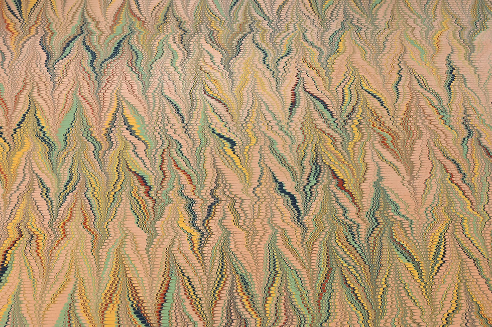 Thumbnail: Earthy marbled paper