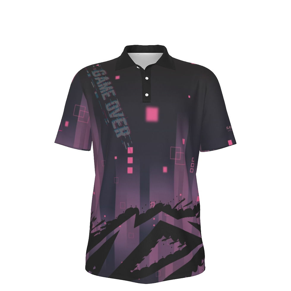 Game Over Men's Polo Collar Jersey