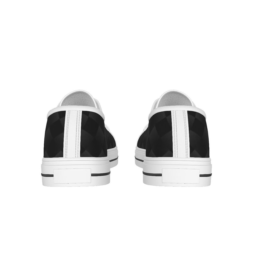 Thumbnail: Personalized Custom Women's White Sole Canvas Shoes