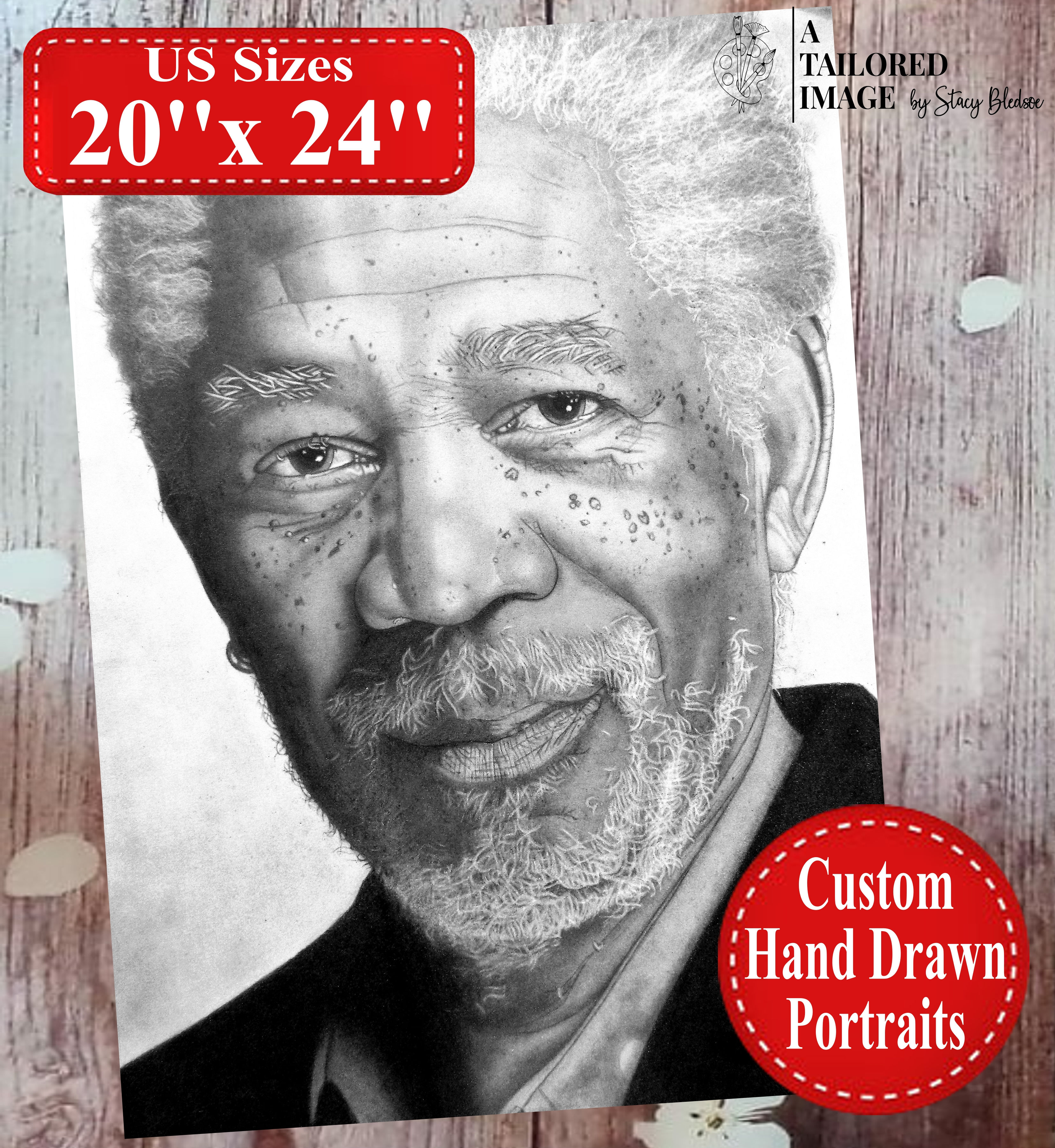 Customized Graphite Portrait (Unframed) 20''x24''