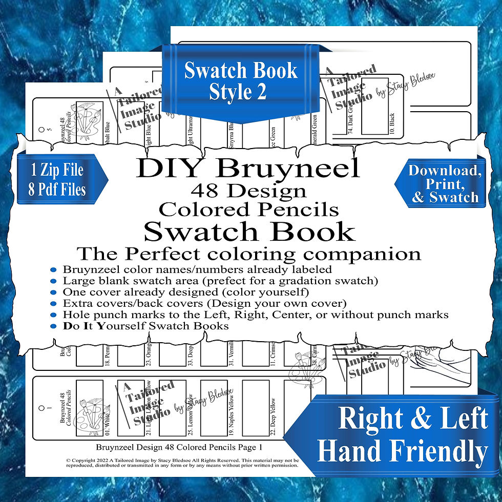 Miniature : Bruynzeel Design 48 Colored Pencil Swatch Book Style 2