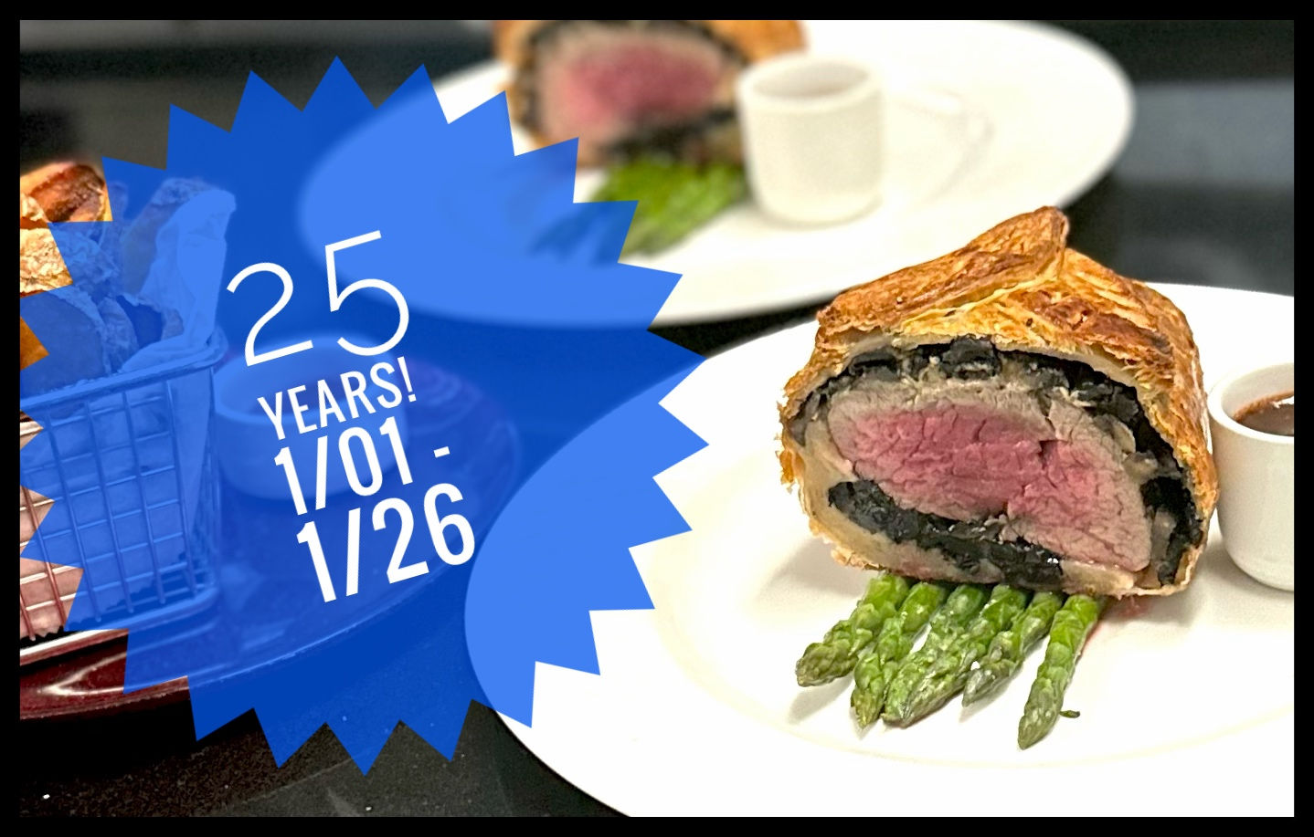 Riverdale Reunion Beef Wellington Option (for 2)