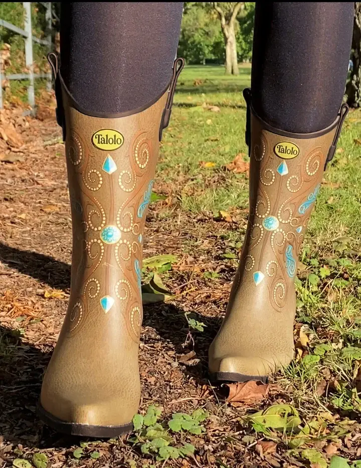 Thumbnail: Dallas Dreamer western style cowgirl welly boot by Talolo