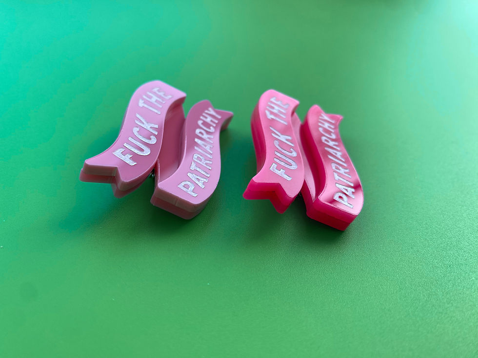 Thumbnail: Fuck The Patriarchy  | Acrylic Pin Badge Brooch
