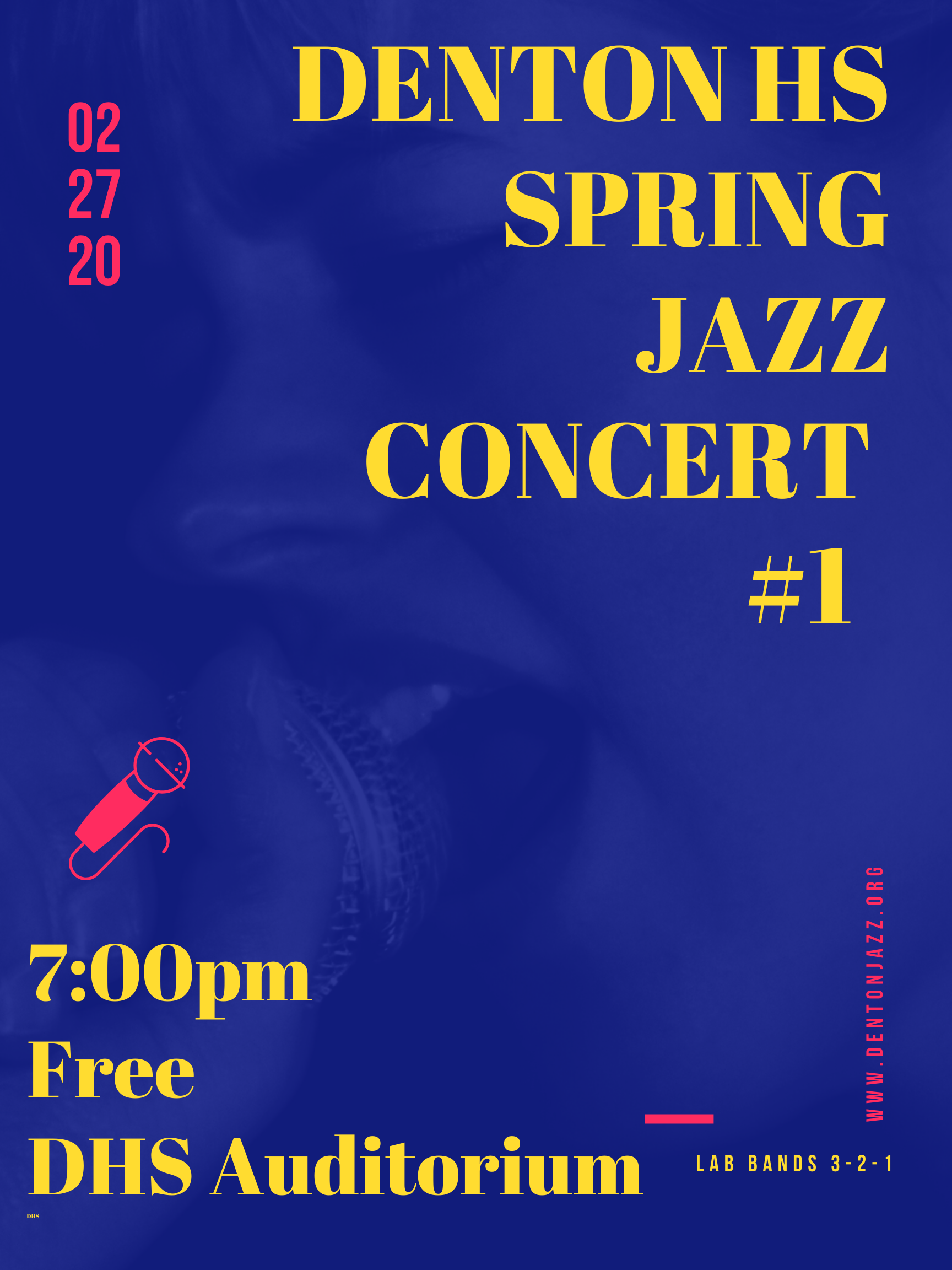 Blue & Yellow Bright Jazz Poster (1)
