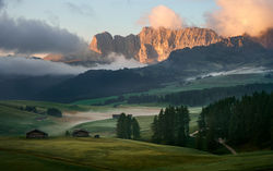 Sunrise in the Dolomites