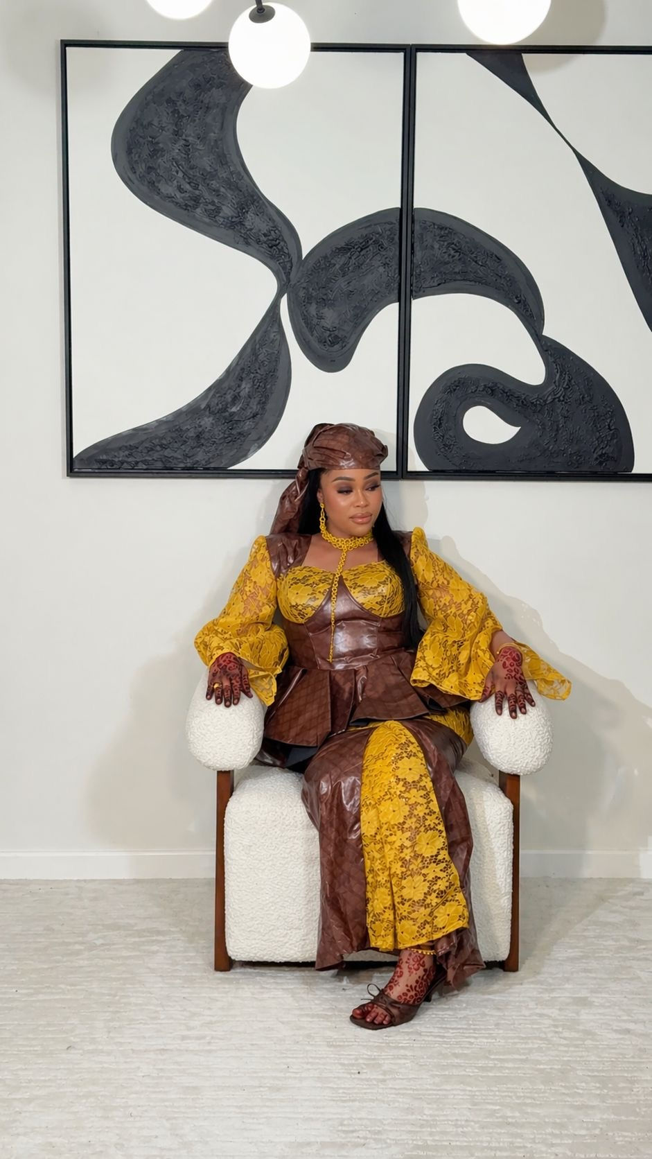 Robe marron modèle 2