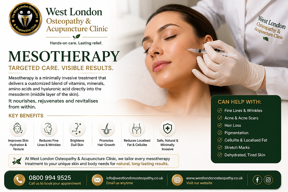 Eye-level view of a scalp being treated with mesotherapy injections