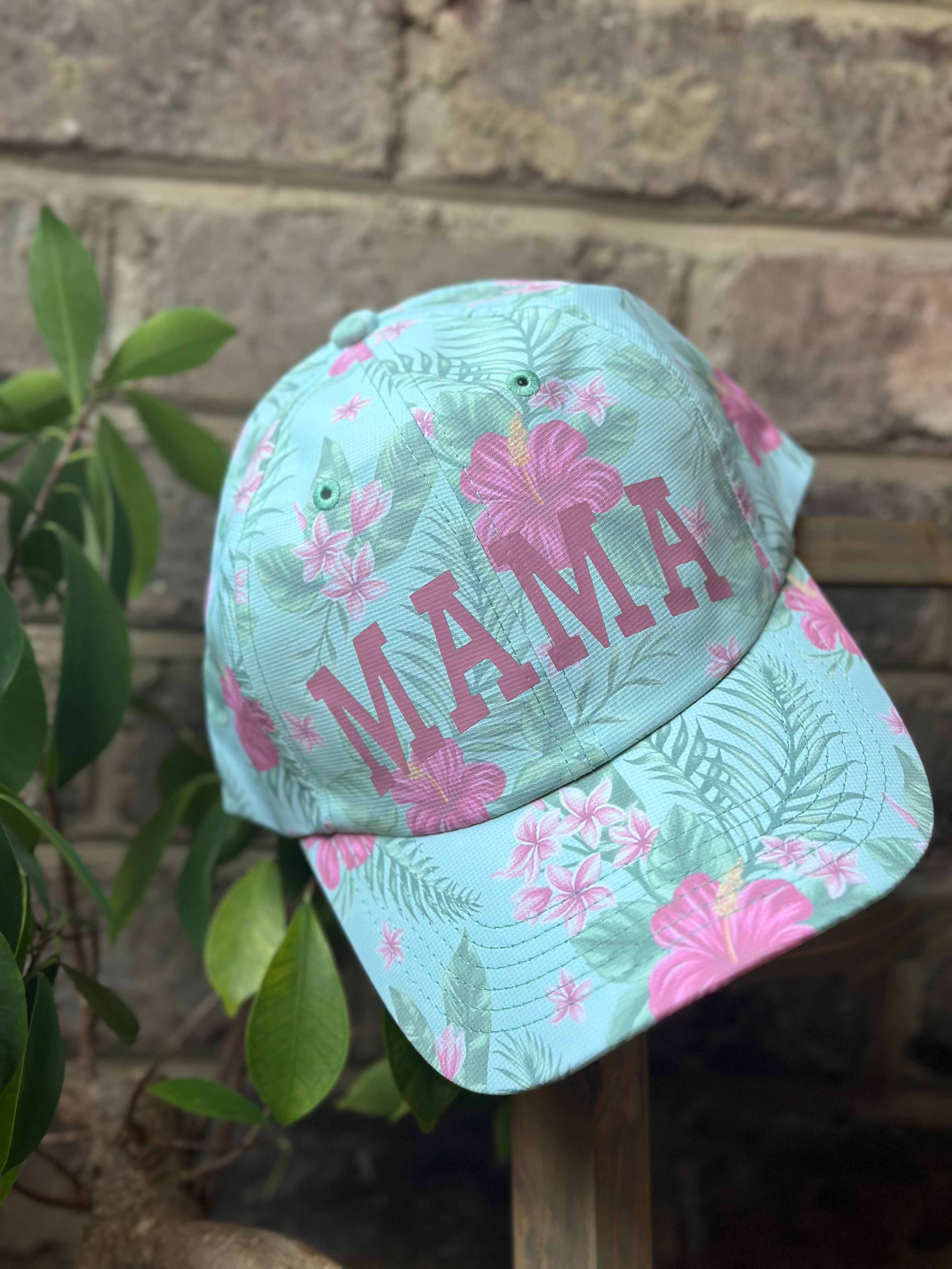 Flower Design Hats - MAMA, NANA, MIMI or GIGI