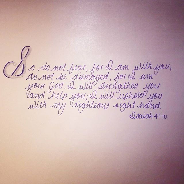 Isaiah 41_10_#bibleverse #isaiah41v10 #cursive #donotfear