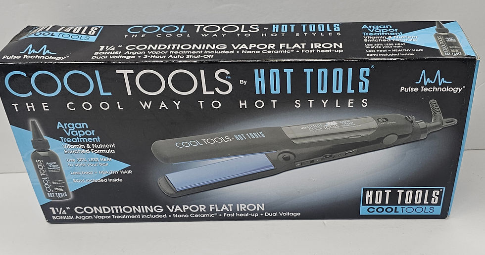 Thumbnail: Cool tools 1 1/4 inch conditioning vapor flat iron; model HT7101
