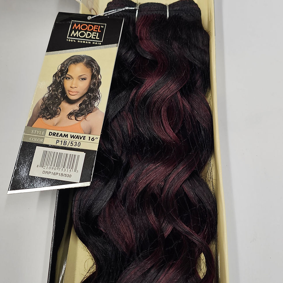 Thumbnail: Milky Way Dream Wave 16 hair weave package with woman