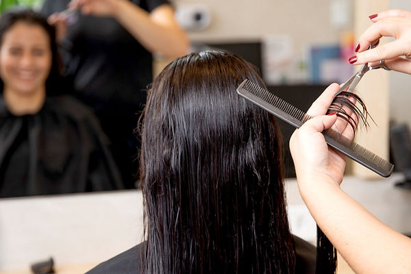 Hair styling session